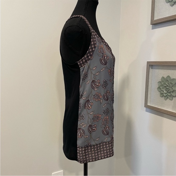Warehouse One Floral Racerback Tank Top EUC - Picture 3 of 9